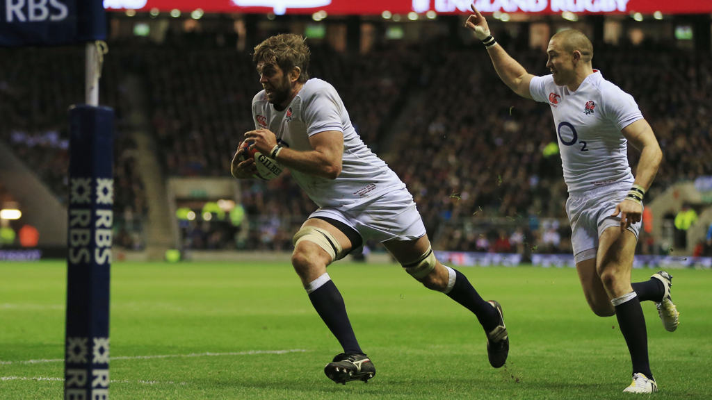Geoff Parling scores for England (picture: Getty)