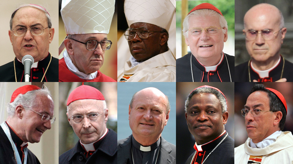 Ten candidates to become the next Pope (pictures: Reuters and Getty)