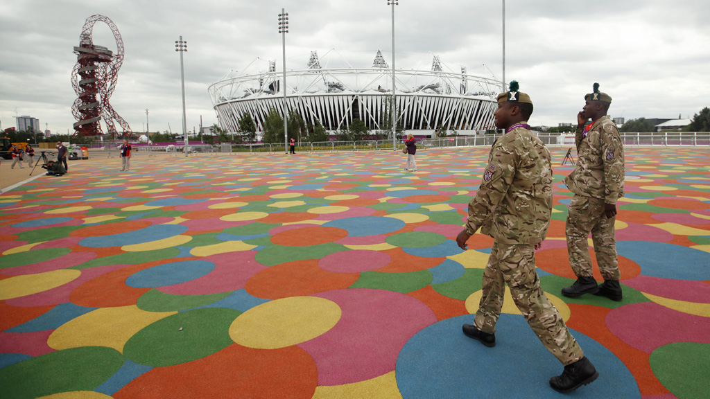 The army and police force were drafted into to fill a 15 per cent gap in Olympic security (picture: Reuters)