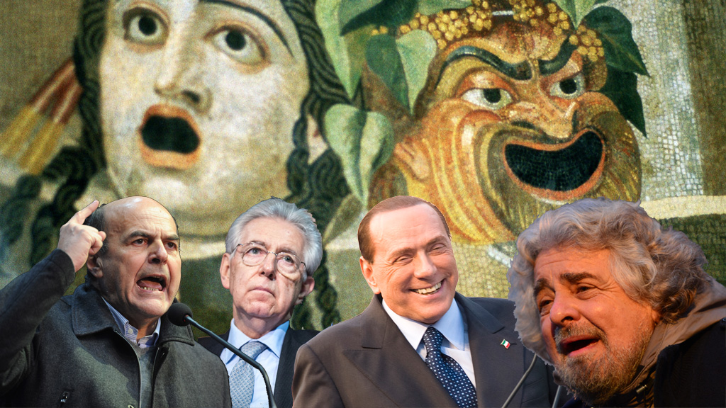 Commedia dell' Vote: Italian's head to the polls (pictures: Getty)