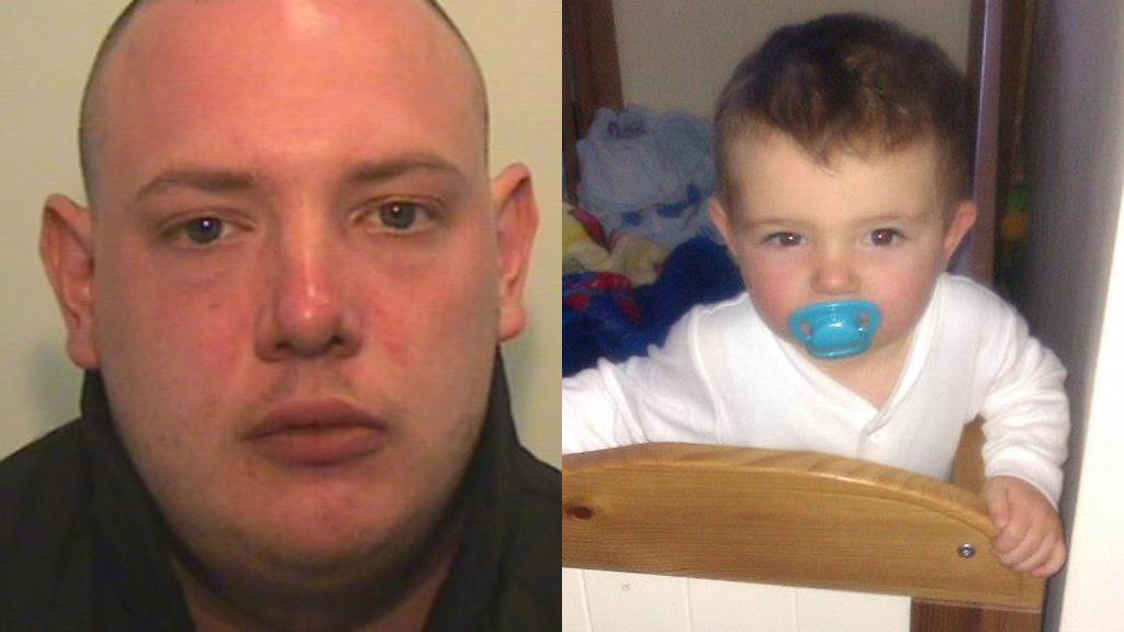 Andrew Partington (left) has been jailed for ten years for the manslaughter of Jamie Heaton (right) and for criminal damage