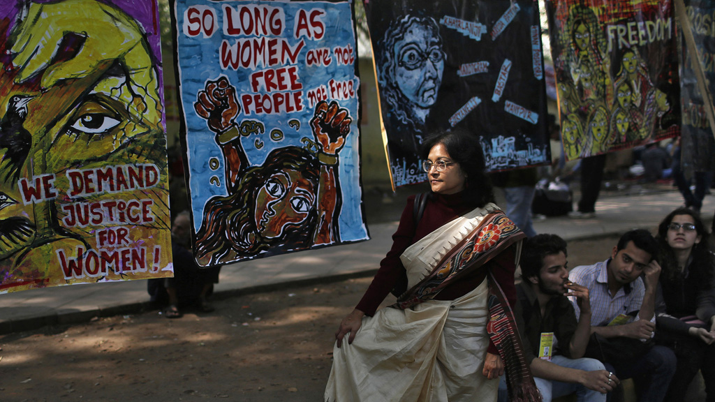 Protestors gathered in Delhi to call for harsher sentences against rapists (picture: Reuters)