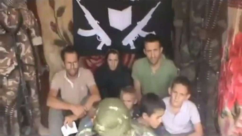 The French family in a video released by a group claiming to be Boko Haram