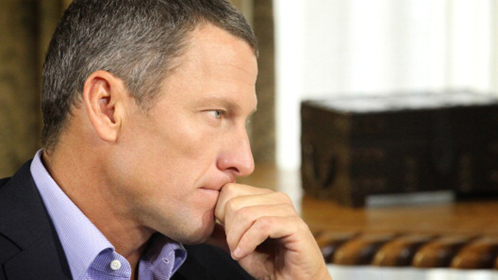 Lance Armstrong during his interview with Oprah Winfrey (picture: Getty)
