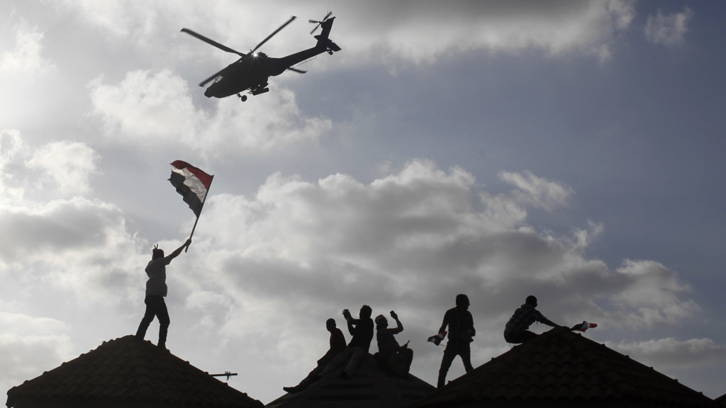 A spokesman for the Muslim Brotherhood in Egypt says the military are staging a coup (picture: Reuters)