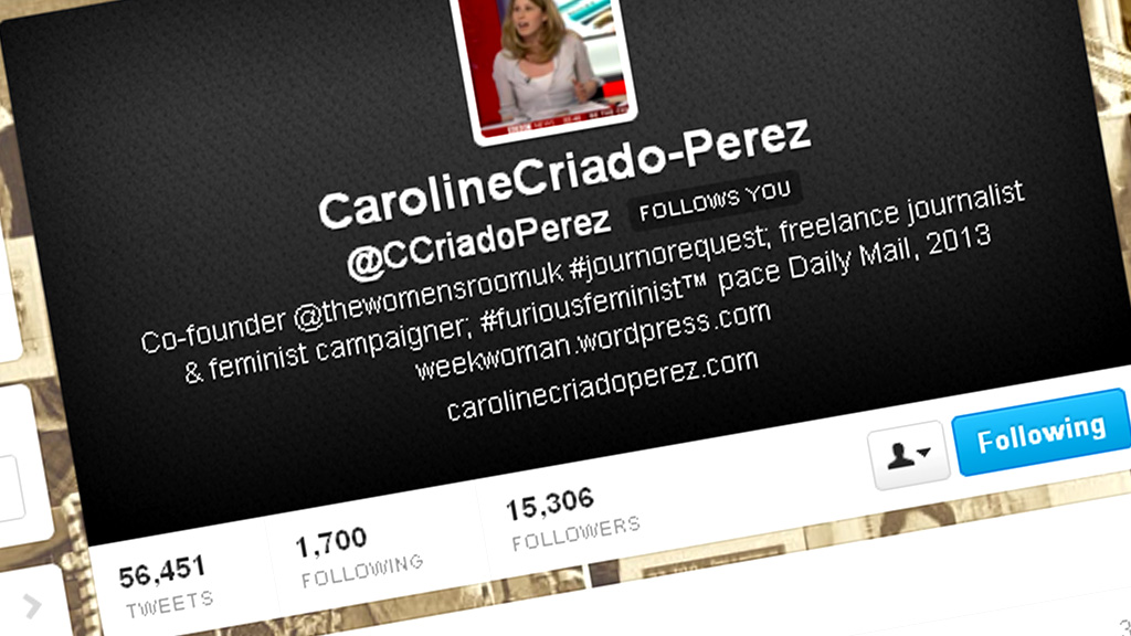 Caroline Criado-Perez on Twitter.