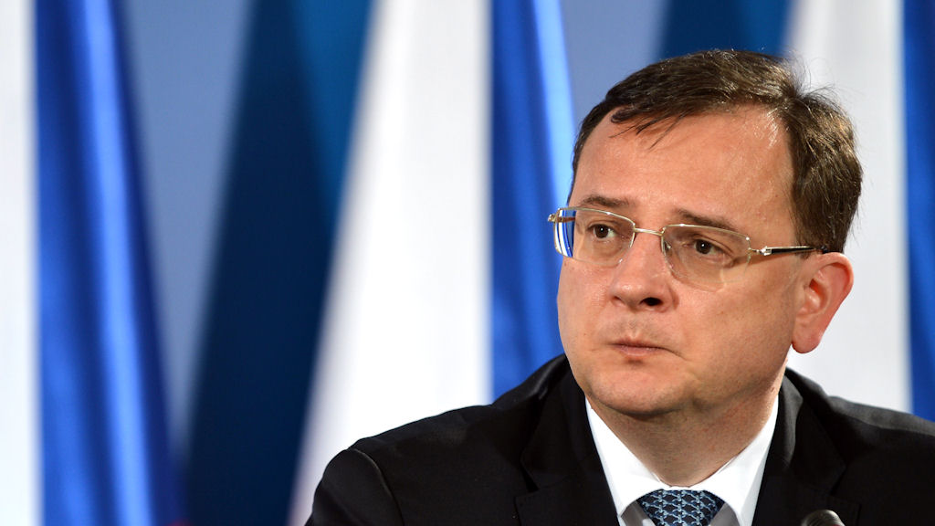 Prime Minister Petr Necas resigns over corruption scandal (Getty)