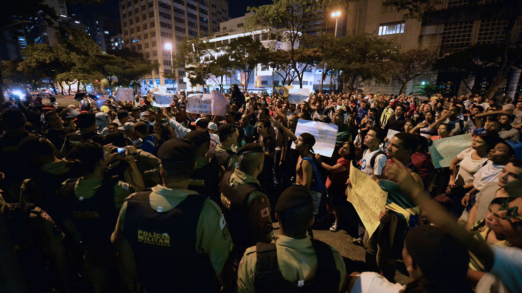 Brazil's protests have spread across eight cities (pic: Getty)