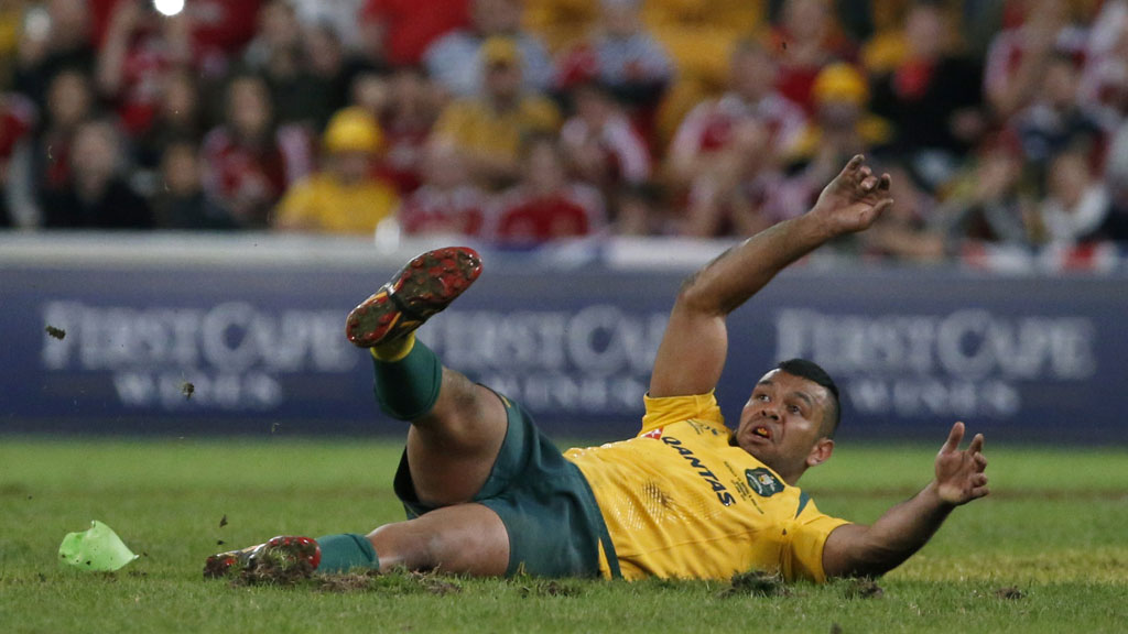 Replacement Australia fullback Kurtley Beale missed two penalties (pic: Reuters)