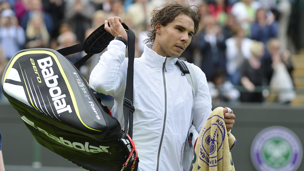 Rafael Nadal exits Wimbledon. (Reuters) 