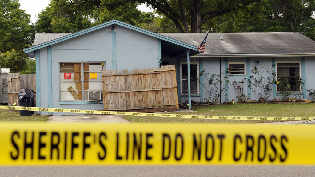 The Florida home where the sinkhole appeared (pic: Reuters)