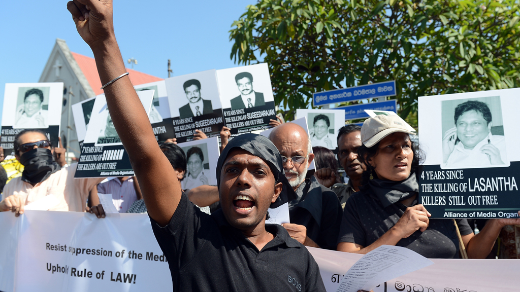  Sri Lankans call for investigation into over a dozen killings of journalists in recent years. (Getty)