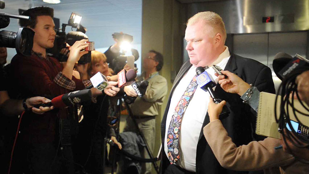 Rob Ford, Toronto mayor, admits using a crack pipe. (Getty)