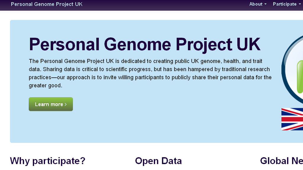 The personal genome project seeks 100,000 UK volunteers