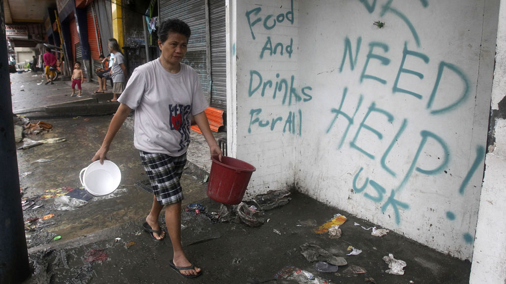 Typhoon Haiyan: Philippine people desperate for aid (picture: Reuters)