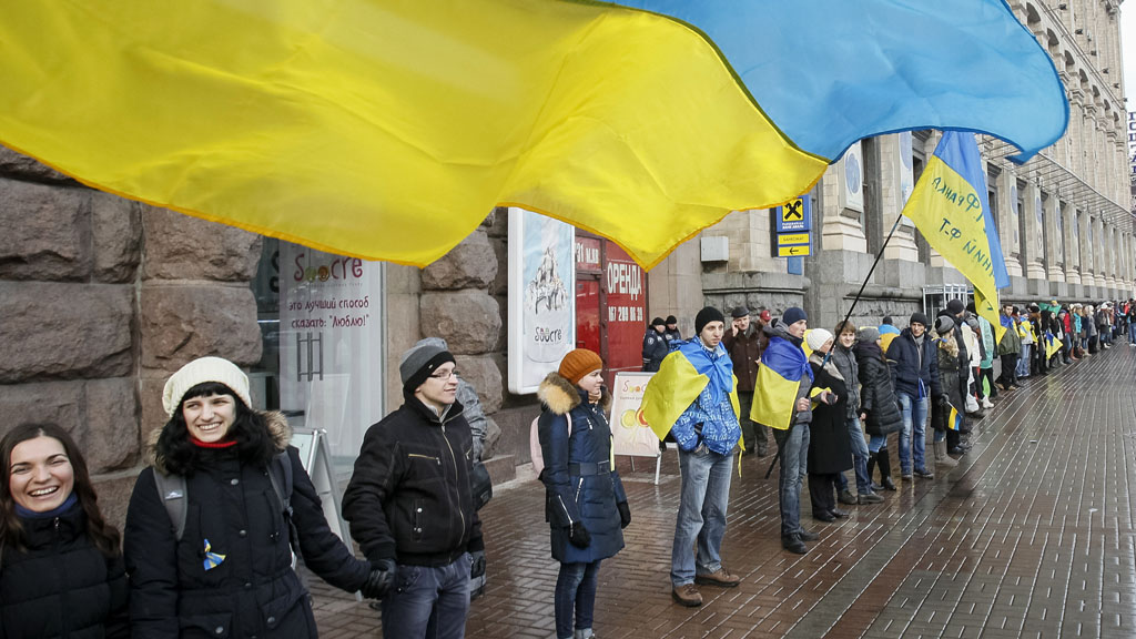 Protesters in Kiev (Reuters)