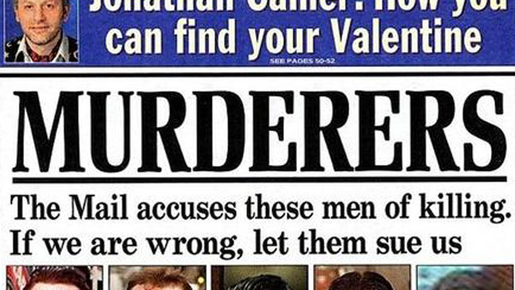 Daily Mail 'murderers' headline