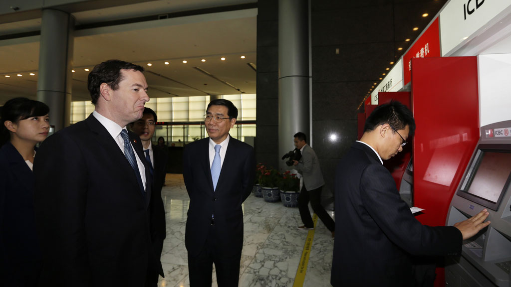 China's banks will be able to set up branches in Britain under an agreement reached by Chancellor George Osborne during a visit to Beijing (Getty)