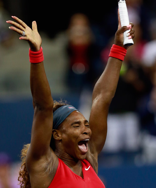 Serena Williams win's the women's title at the US Open. (Getty)
