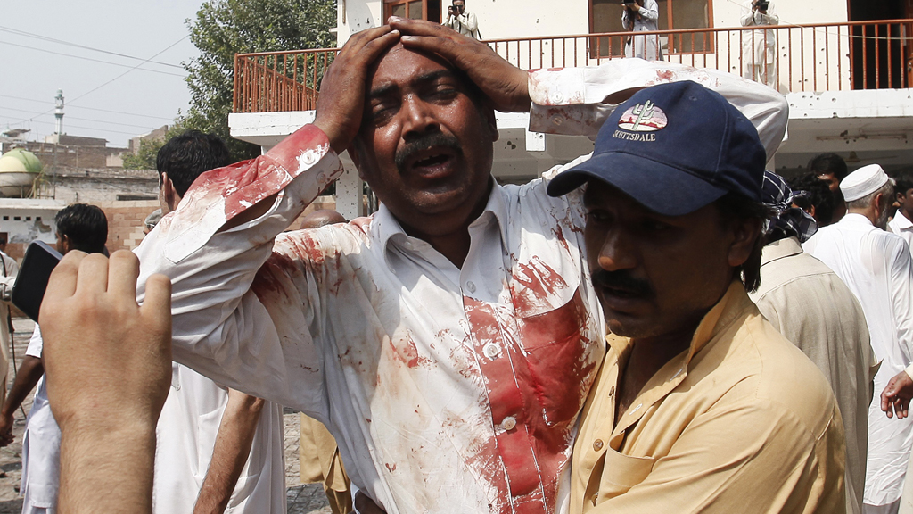 At least 40 dead in Pakistan church bomb attack (picture: Reuters)