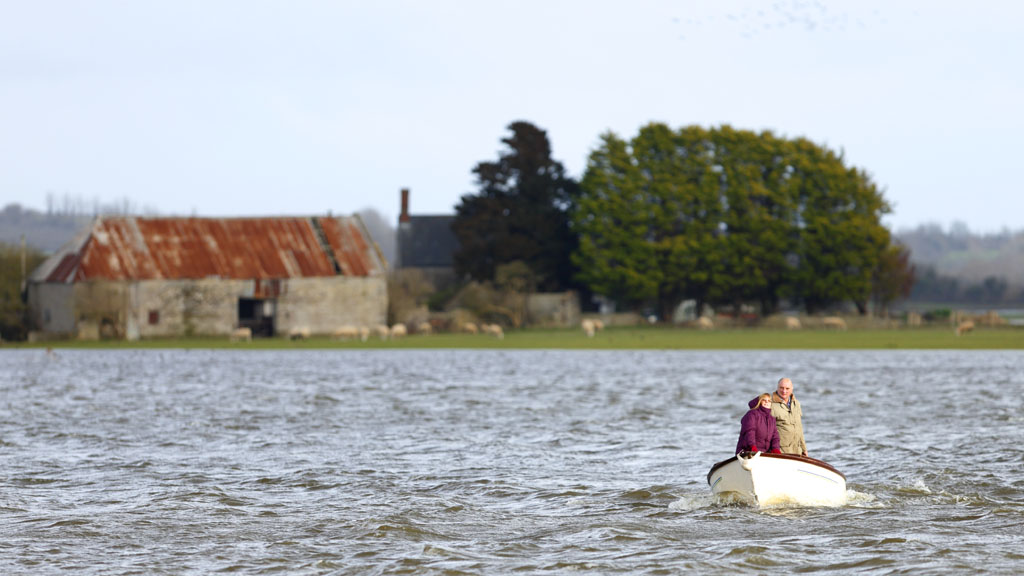 Flooding on the Somerset Levels (Getty)