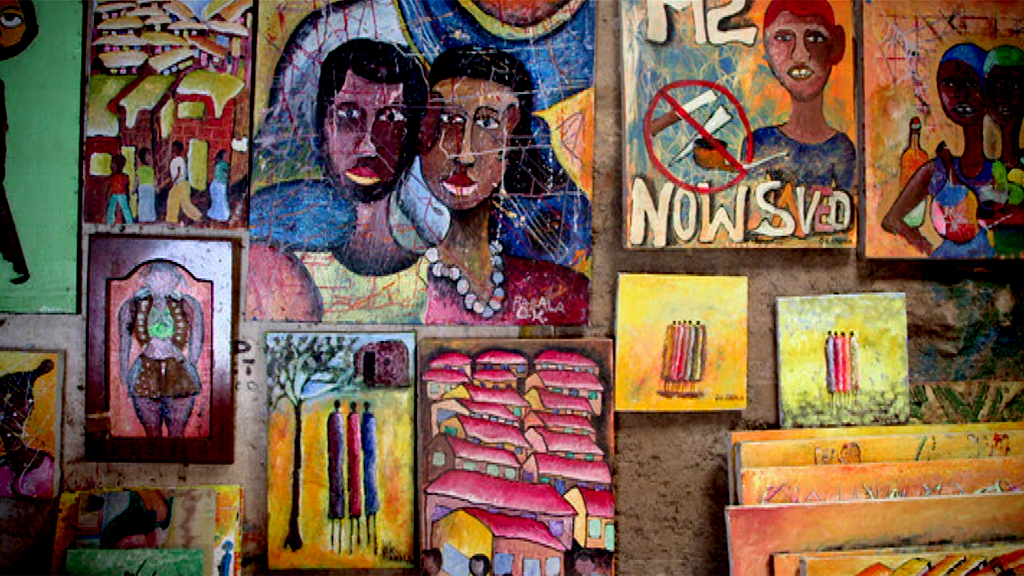 Kibera art workshop
