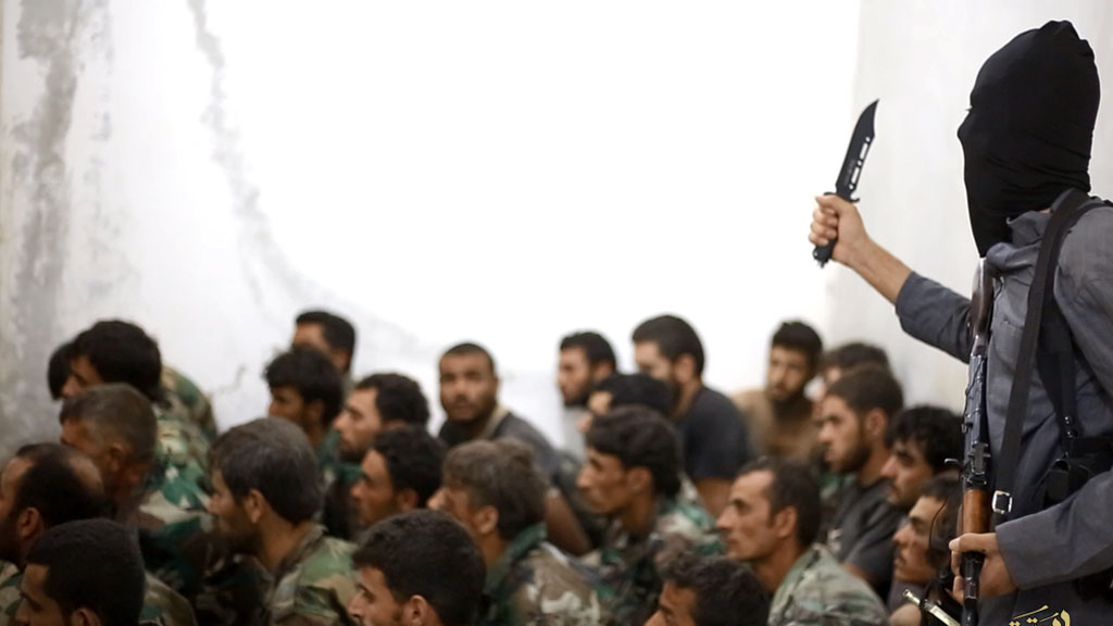 Syrian army prisoners at Tabqa