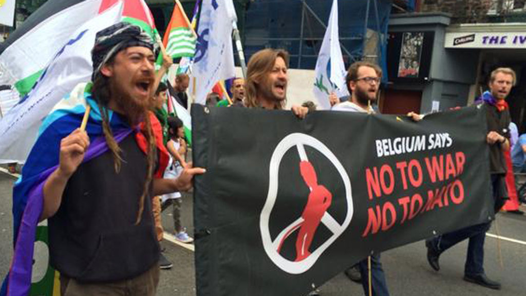 Anti-nuclear campaigners march on Wales Nato summit