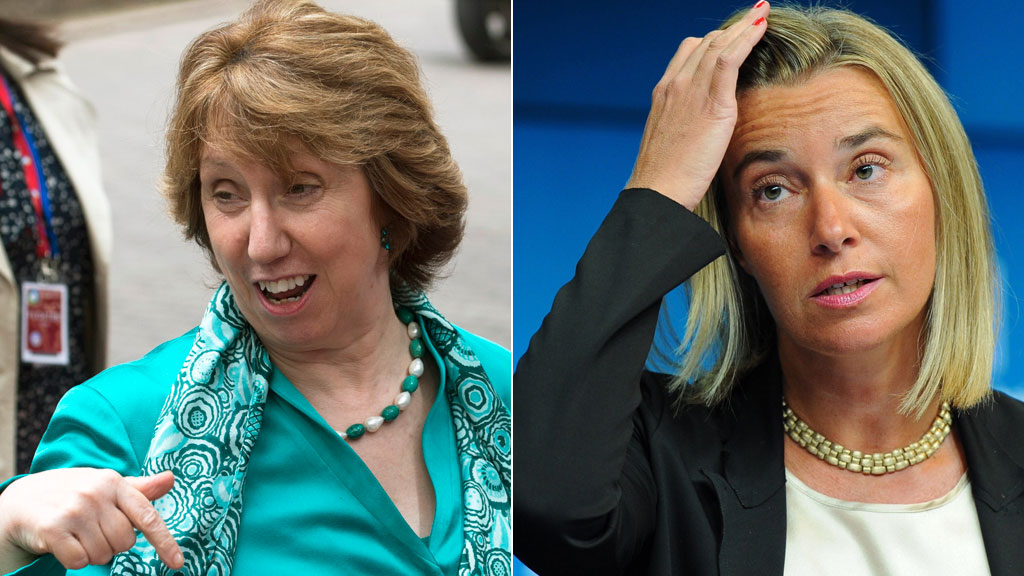 Catherine Ashton and Federica Mogherini