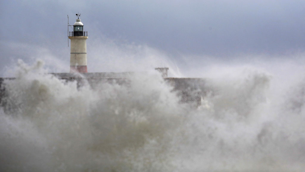 High waves during a storm in Newhaven (Reuters)