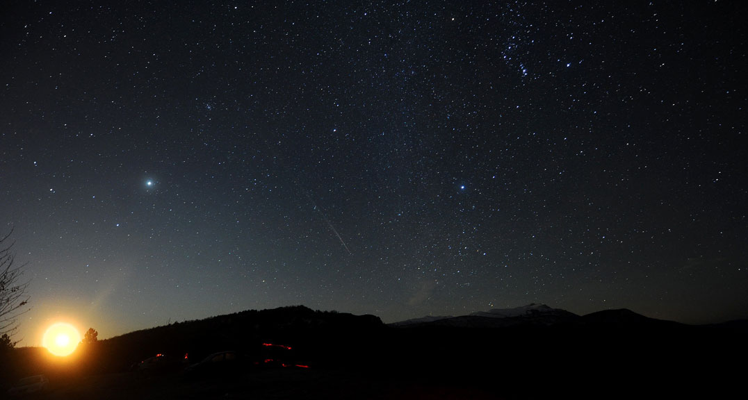 Geminid meteor shower in Macedonia
