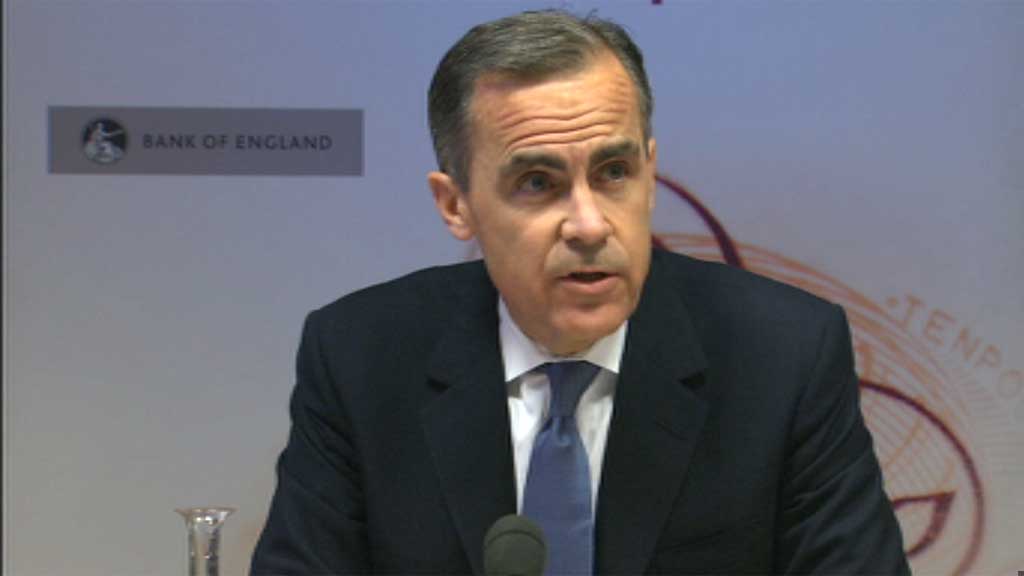 Bank of England Governor Mark Carney ditches his flagship interest rates policy, but says the cost of borrowing is unlikely to rise in the near future despite falling unemployment.