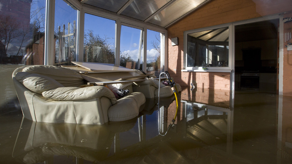 Flooded house in Moorland (Getty)