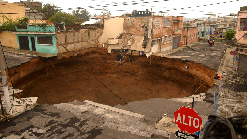 Sinkhole in Guatemala