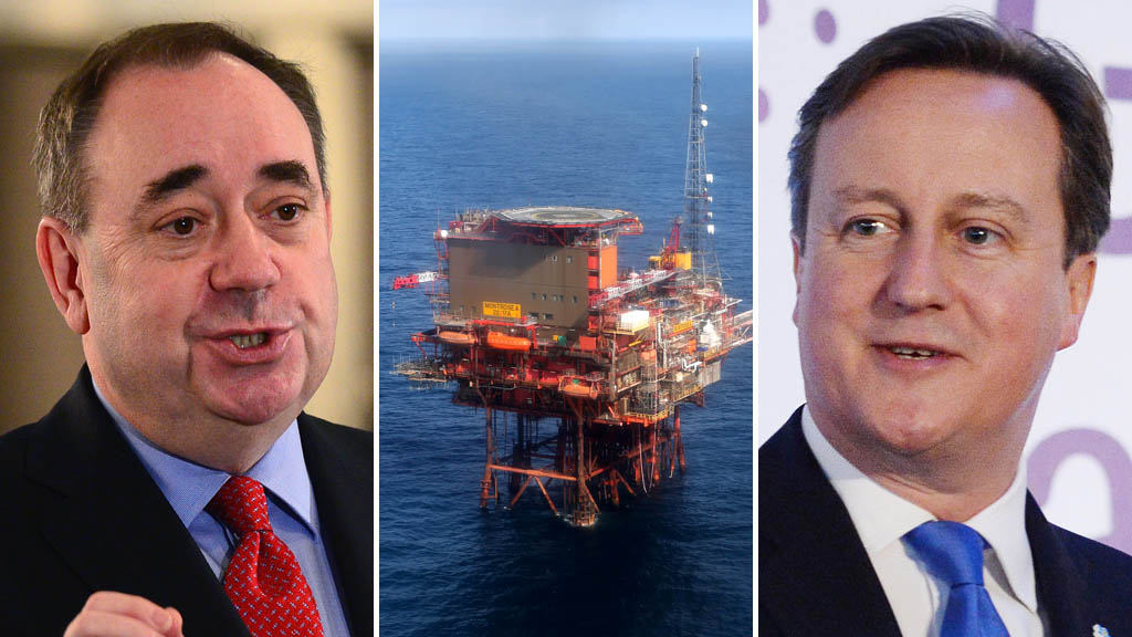 David Cameron and Alex Slamond do battle over North Sea oil