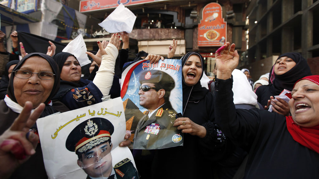 Egypt referendum: supporters of General Sisi