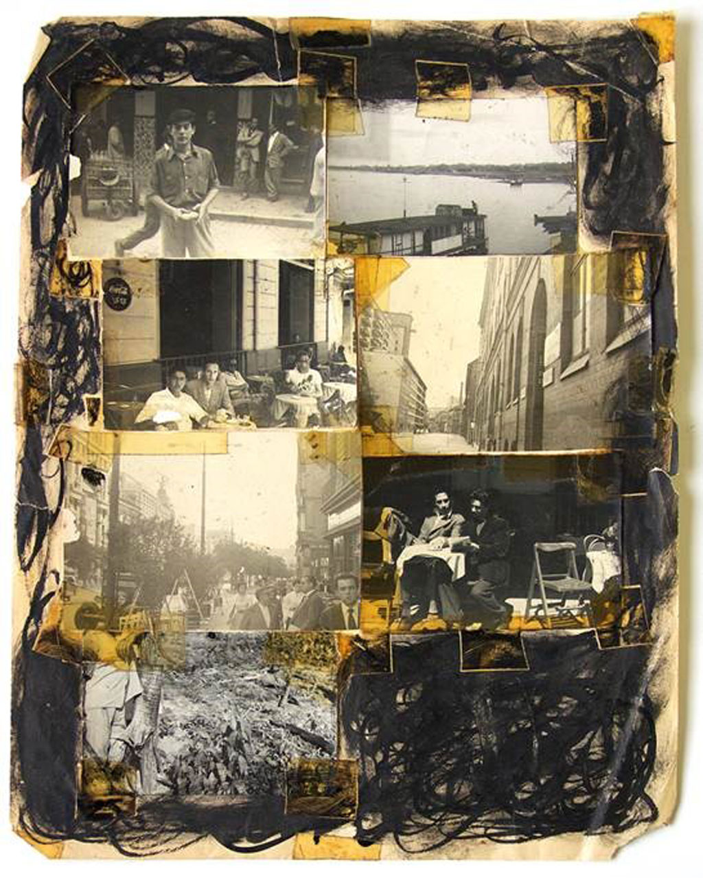 Image (right) by William Burroughs: Untitled, 1972 - 73 (Courtesy of the Barry Miles Archive)