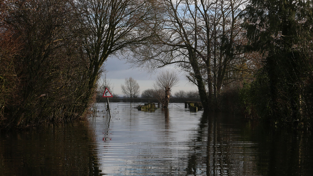 After weeks of flooding and with more rain predicted Sedgemoor district council in the Somerset levels has declared a major incident. (Getty)