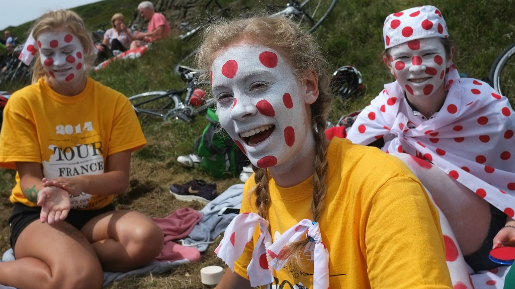 Tour de France: the red spots worn by the King of the Mountains adorned everything at the weekend. (Getty)