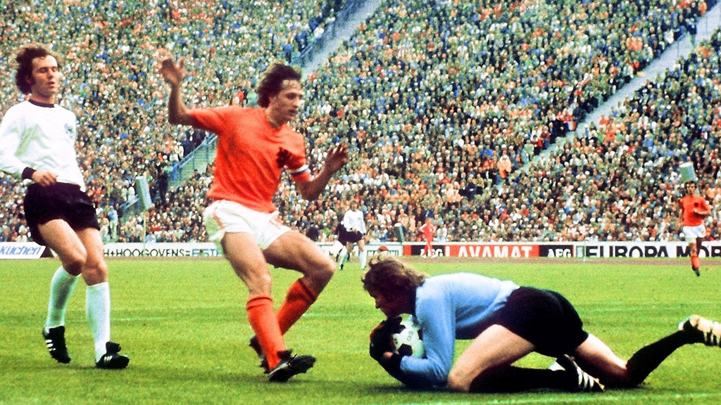 Holland v Germany in the World Cup final 1974 (Getty)
