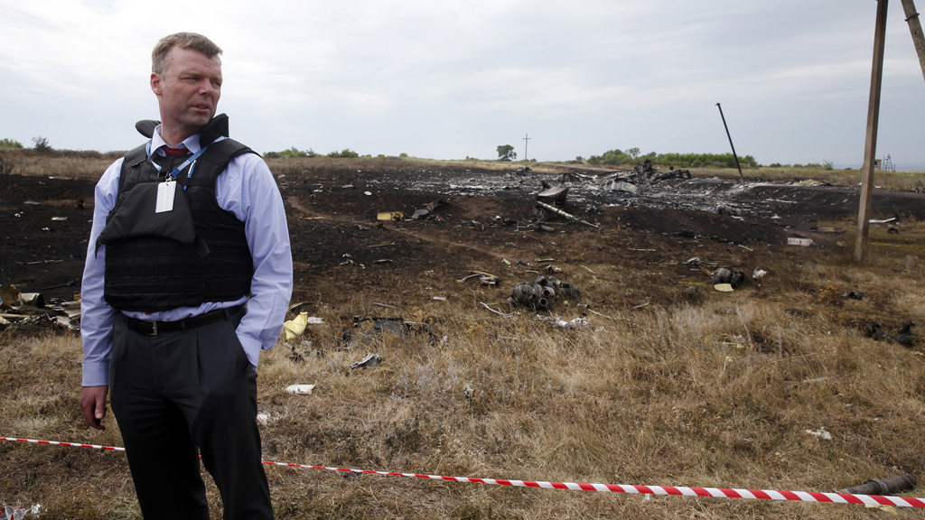 OSCE inspector at MH17 crash site