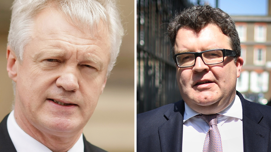 Left to right: David Davis MP and Tom Watson MP (pictures: Getty)