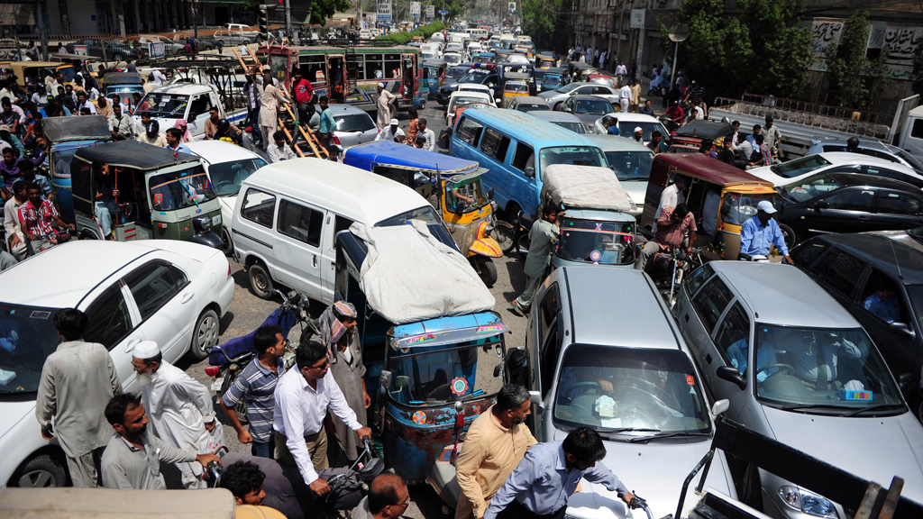 Traffic jam in Karachi (picture: Getty)