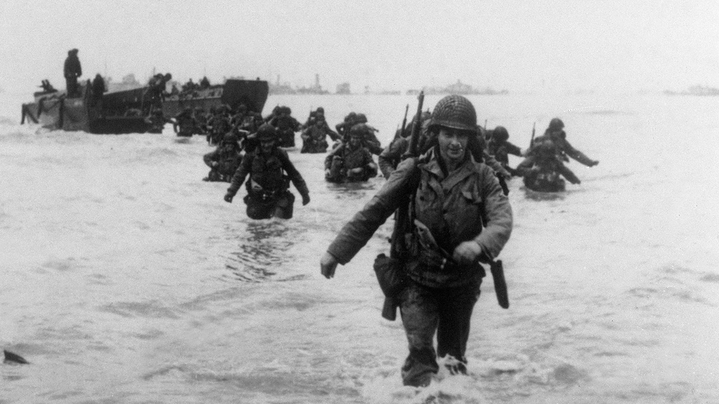American soldiers land in Normandy (Getty)