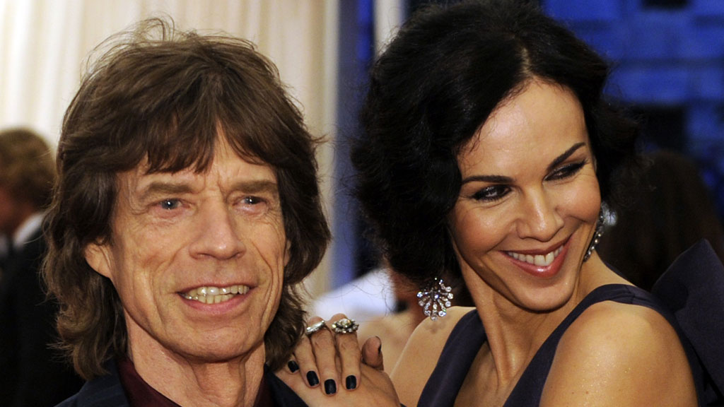 Mick Jagger with L'Wren Scott (Getty)