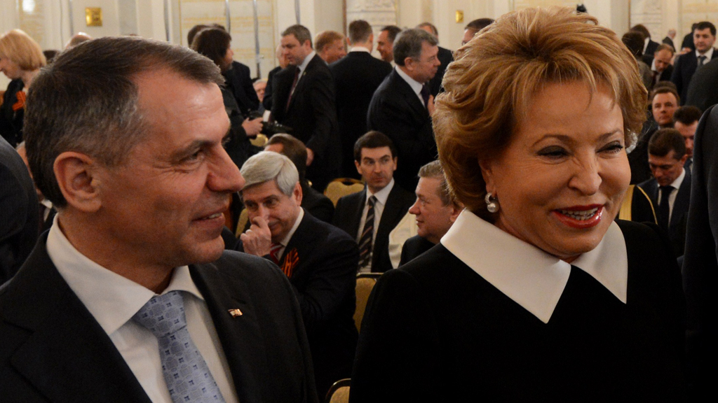 Aksyonov and Matviyenko (picture: Reuters)