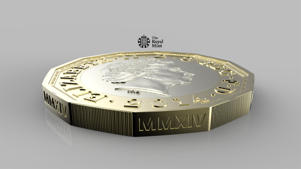 New one pound coin (picture: Royal Mint)
