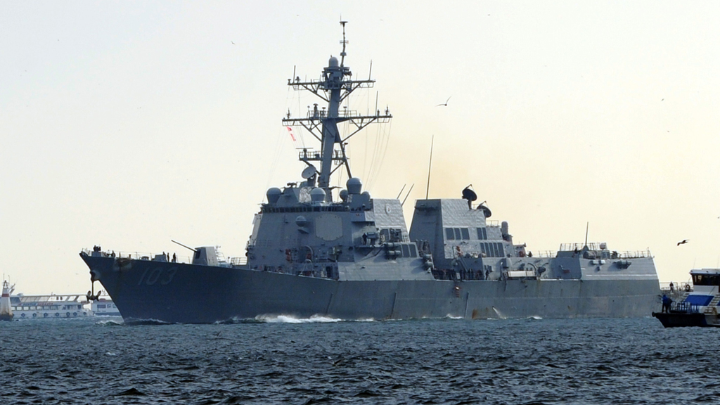 The US guided-missile destoyer Truxtun (picture: Getty)