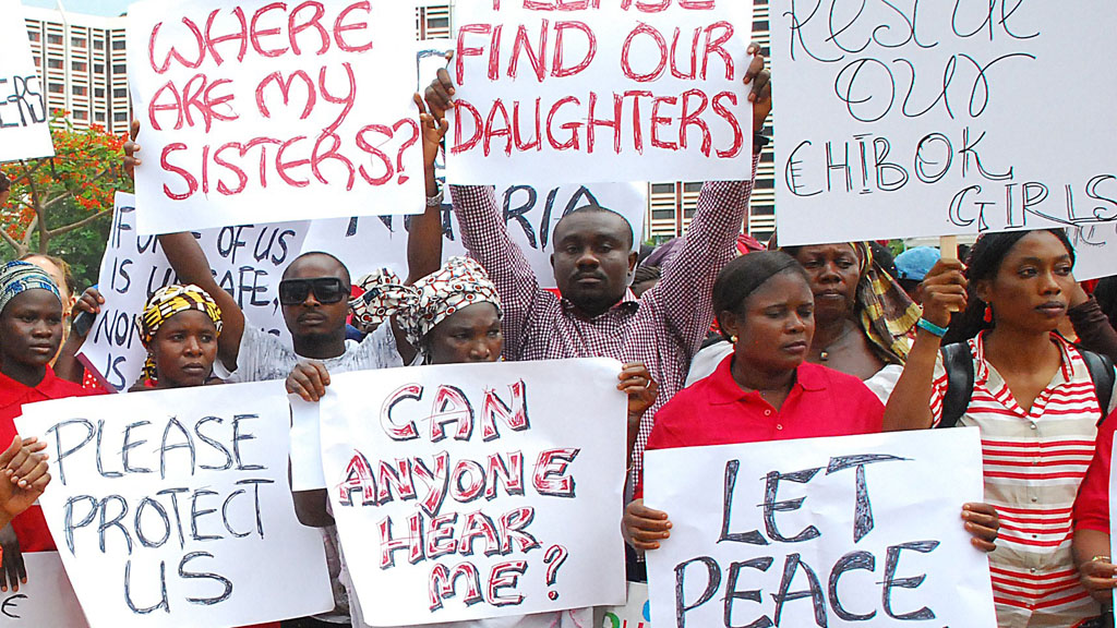 Protests over Nigerian schoolgirls kidnappings