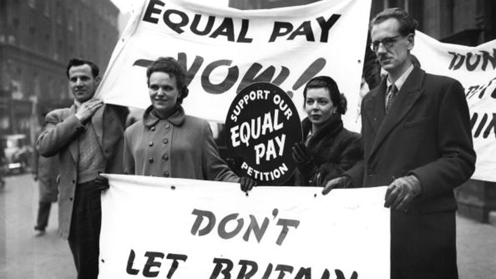 Equal pay protest